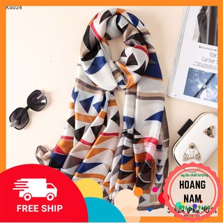 KHĂN LỤA DÀI CHOÀNG CỔ CAO CẤP NHIỀU HỌA TIẾT