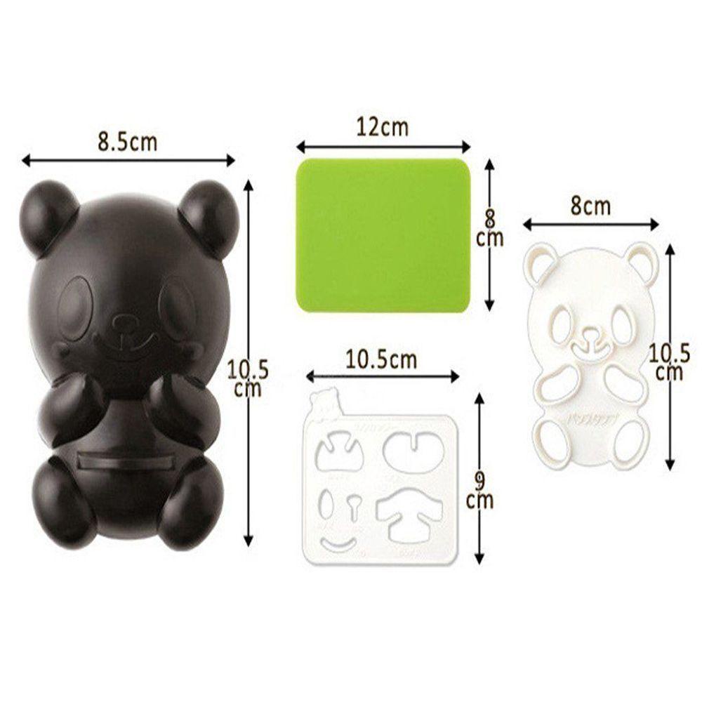 Set 4 Khuôn Làm Cơm Nắm Hình Gấu Trúc 3D