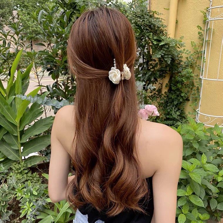 Mới Kẹp Tóc Hình Hoa Hồng Phong Cách Hàn Quốc