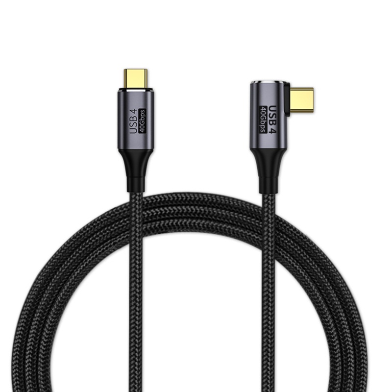 Cáp SạC Nhanh USB C Sang USB C 100W 90 Độ Type-C 40Gbps