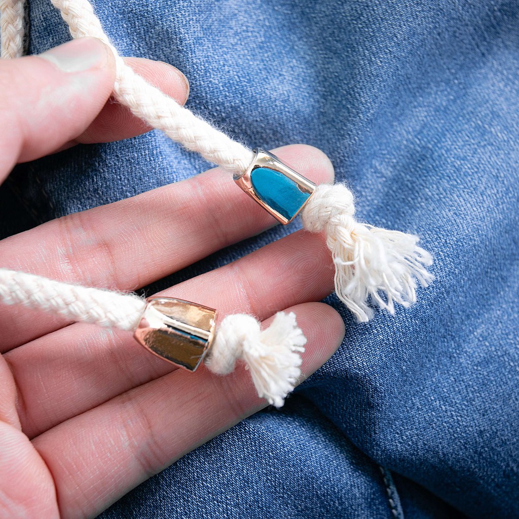 Quần JOGGER JEAN cạp chun kết hợp cùng dây rút form baggy QJ543 | BigBuy360 - bigbuy360.vn