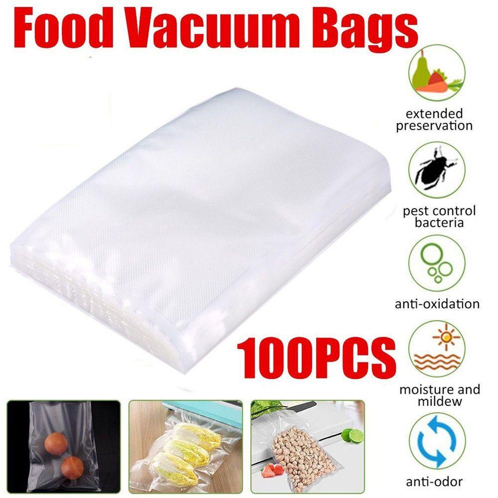 Set 100 Túi Nhựa Hút Chân Không Đựng Thực Phẩm Tiện Lợi
