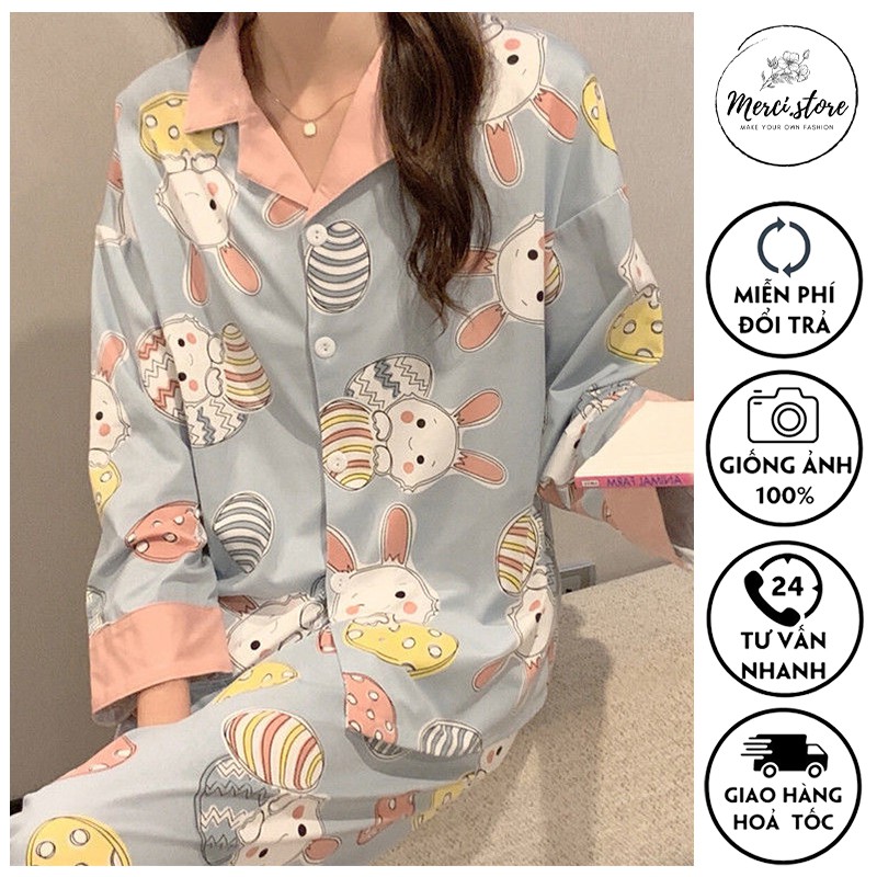 Bộ ngủ, đồ mặc ở nhà mùa thu đông Hàng Quảng Châu chất mịn đẹp | BigBuy360 - bigbuy360.vn