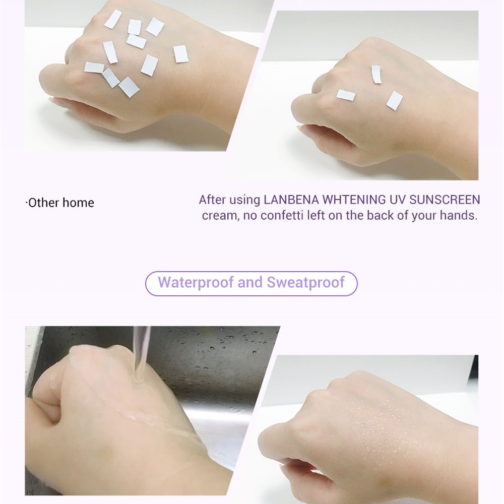 (Hàng Mới Về) Kem Chống Nắng Lanbena Spf50 + 40ml Dưỡng Trắng Da | BigBuy360 - bigbuy360.vn