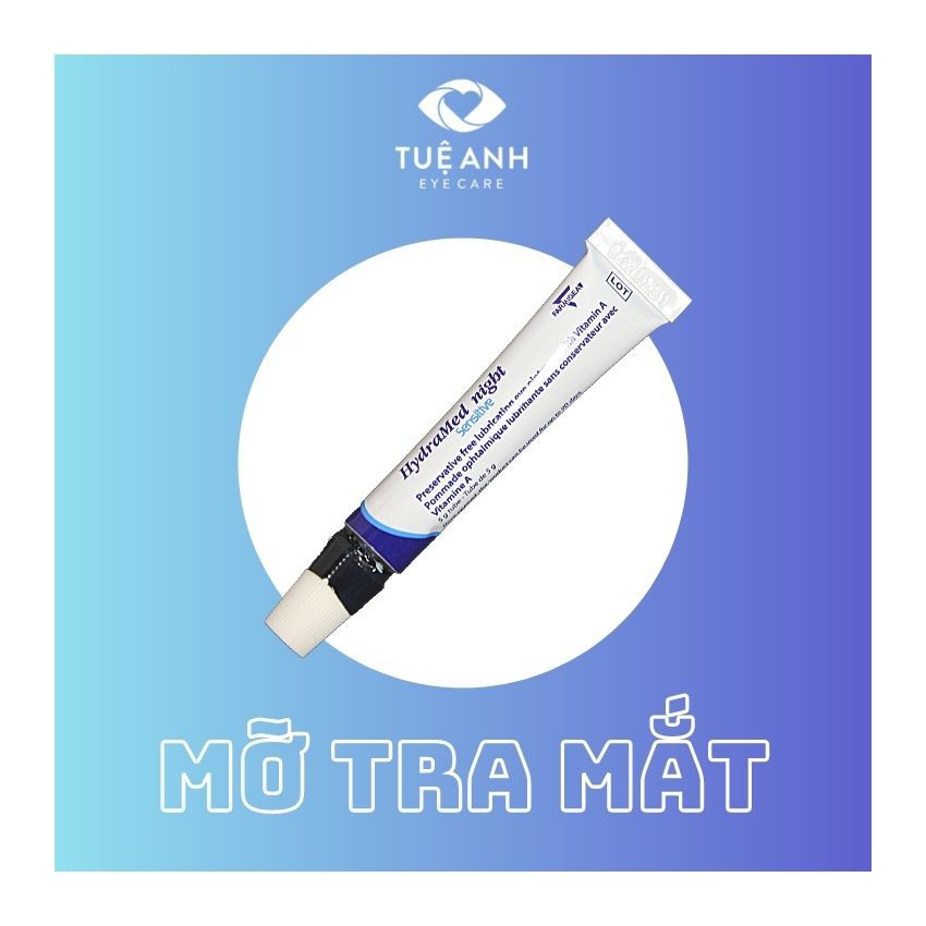 Hydramed Night Sensitive Làm dịu khô mắt và bảo vệ mắt kéo dài.