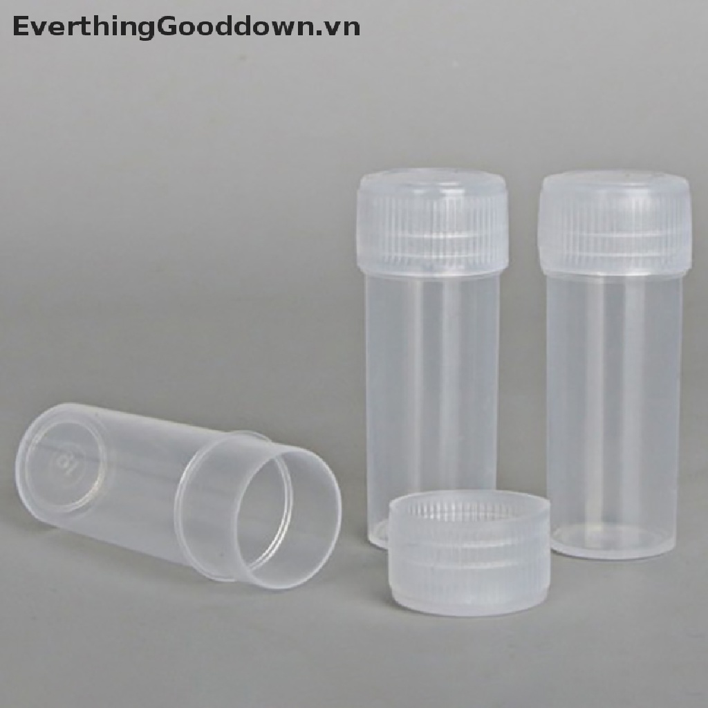 Everthinggooddown 20 Lọ Nhựa Đựng Thuốc 5ml