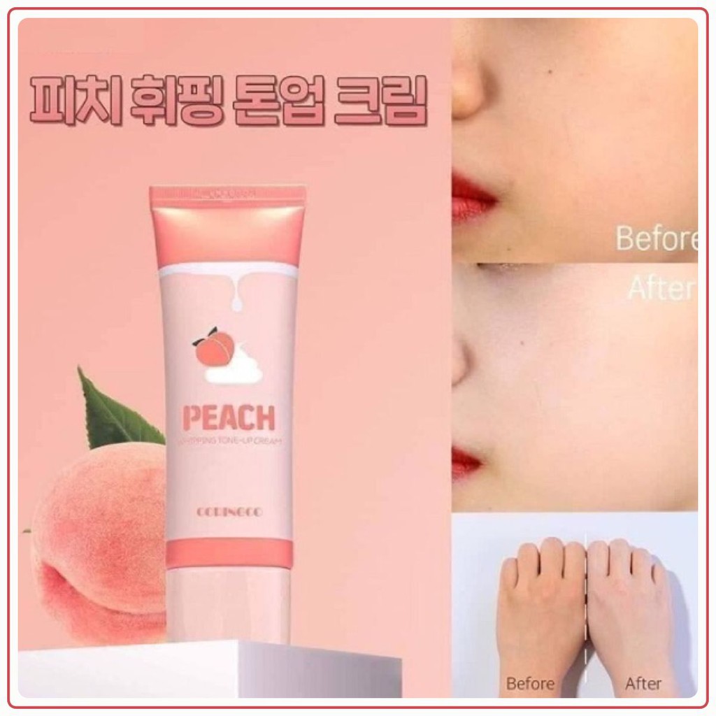 Kem Đào Peach Whip Tone Up Nâng Tone Da Trắng Hồng 50g