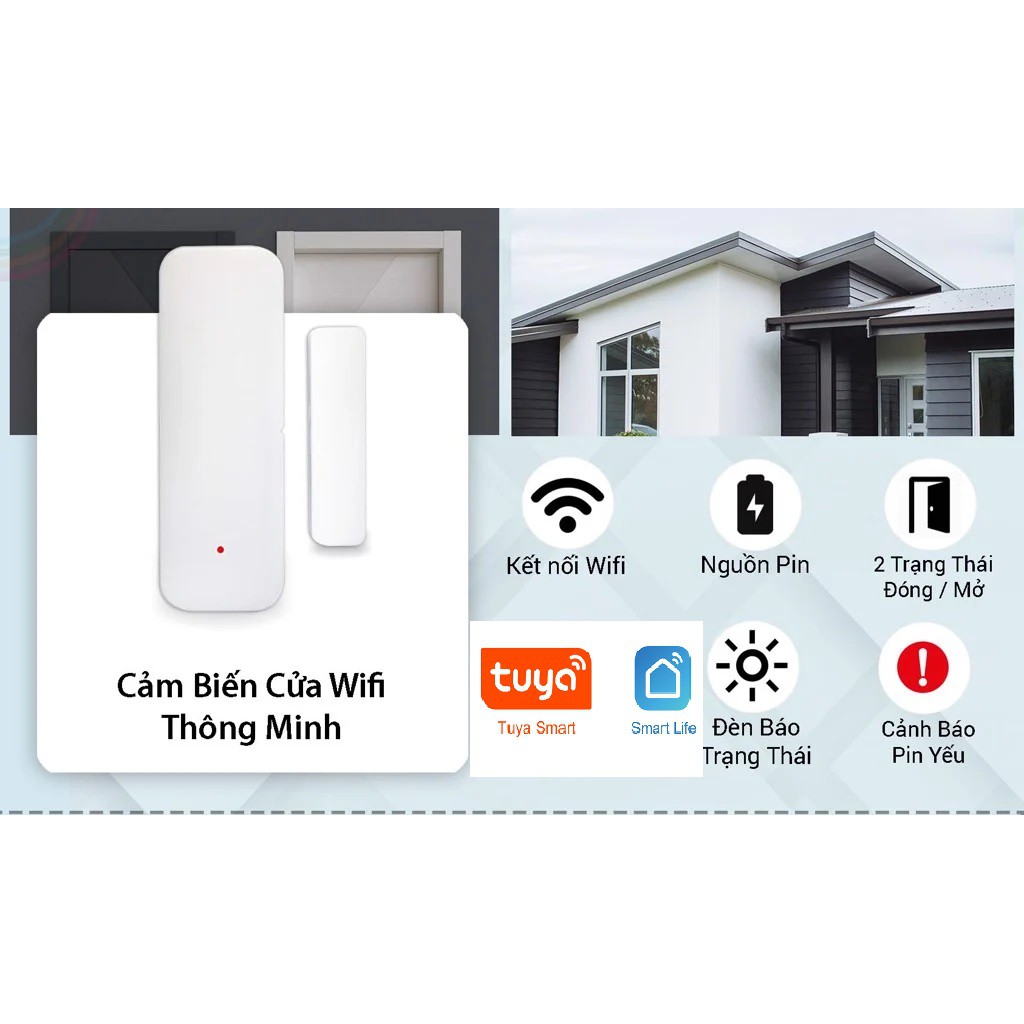 Cảm biến cửa Wifi thông minh Tuya WD2