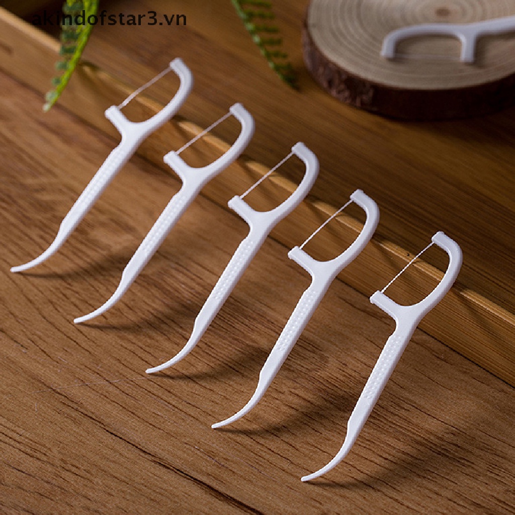 [akin] 30/50/100pcs White Dental Floss Pick Tooth Cleaner Sticks  uuu | BigBuy360 - bigbuy360.vn