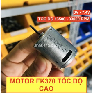 Motor 370 tốc độ cao 3V - 7.4V 12V dùng cho mô hình RC 13500 - 33000 RPM - LK0222