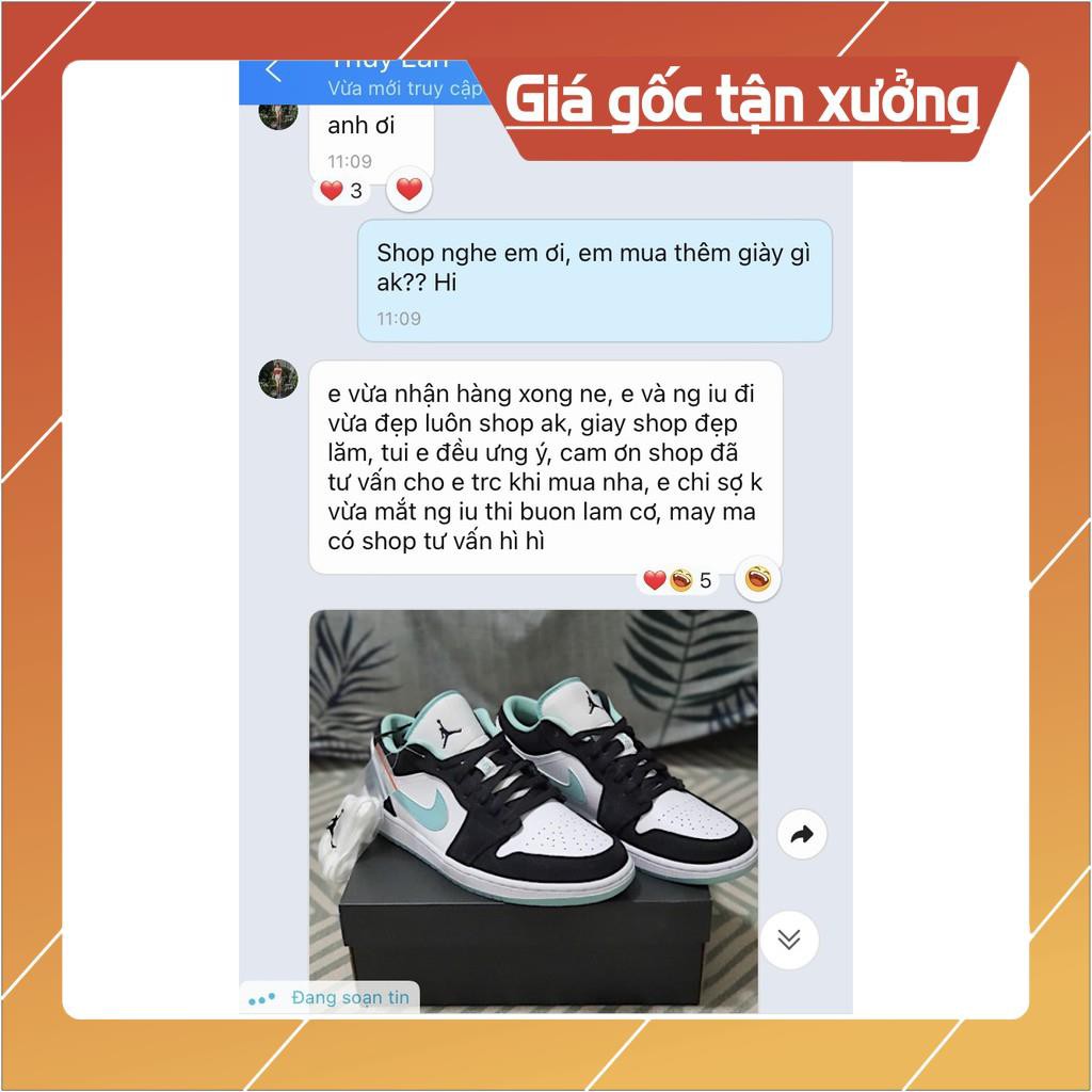 [FreeShip+ Hàng Xịn] Giày thể thao, Giày sneaker, Giày jordan 1 xanh ngọc cổ thấp