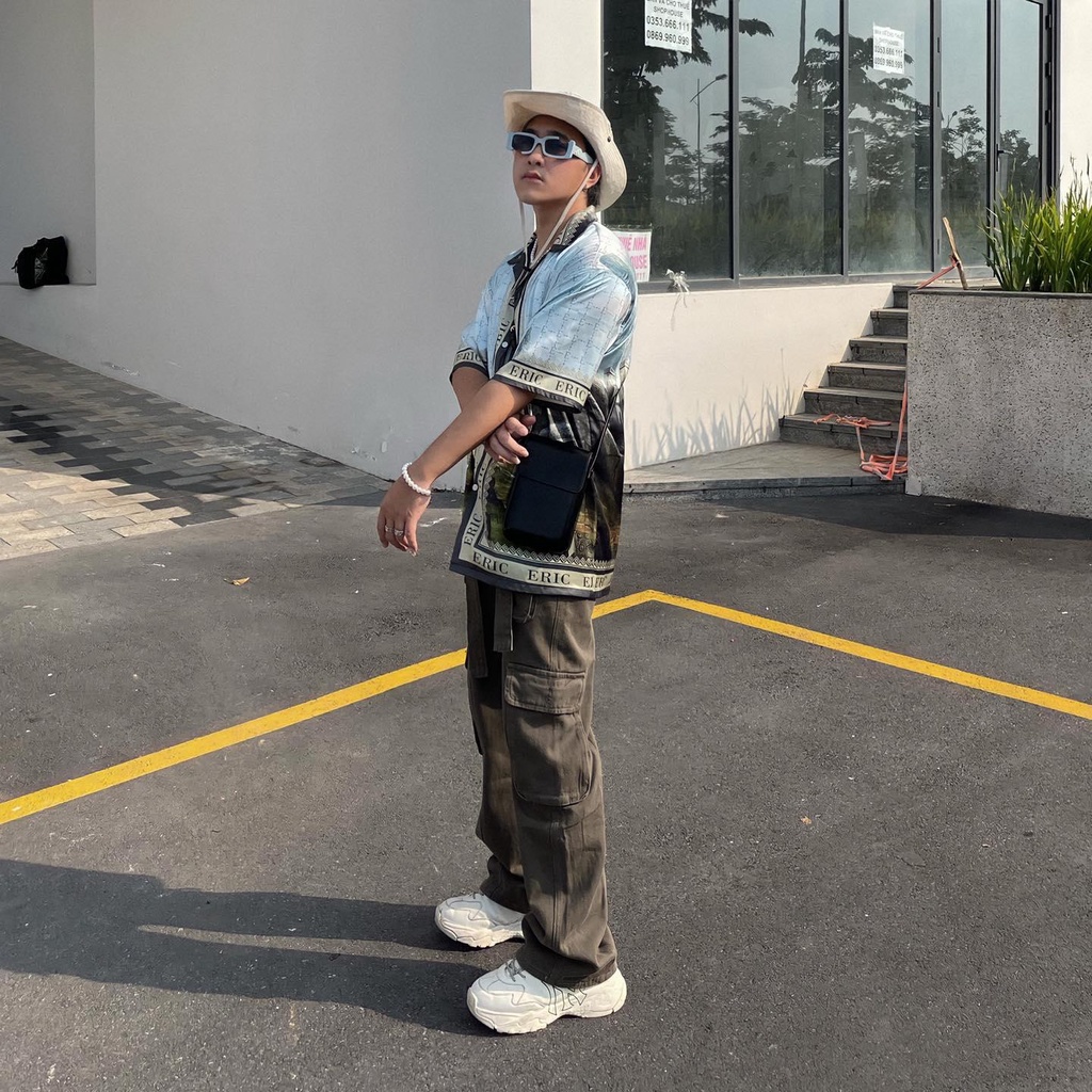 Mountain Curban Shirt - Sơ Mi Lụa ERIC form rộng Oversize