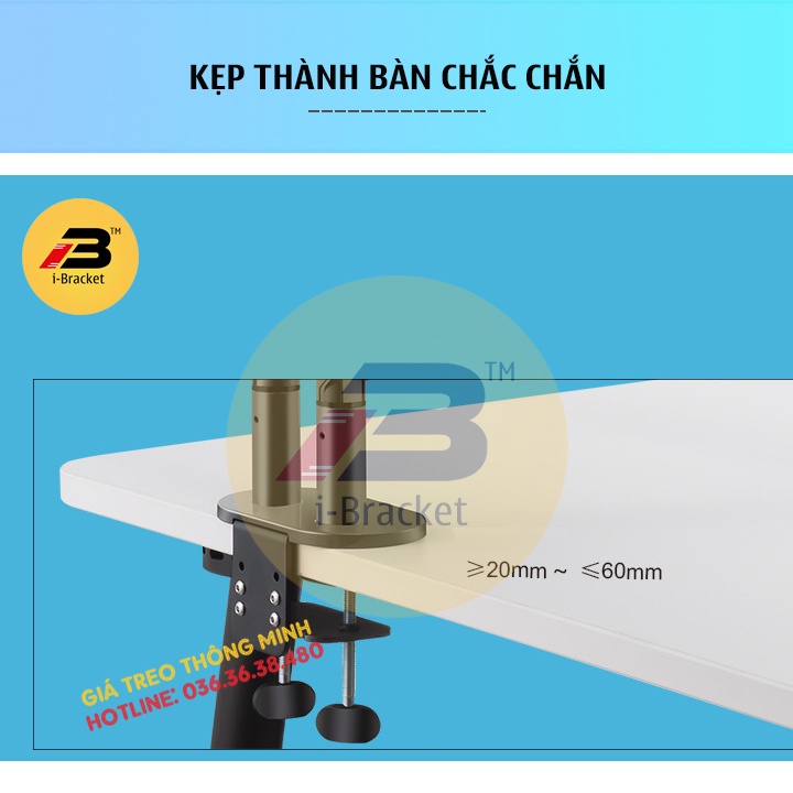 Giá Treo 2 Màn Hình i-Bracket IB-Z2 17 - 32 Inch - Hợp Kim Nhôm