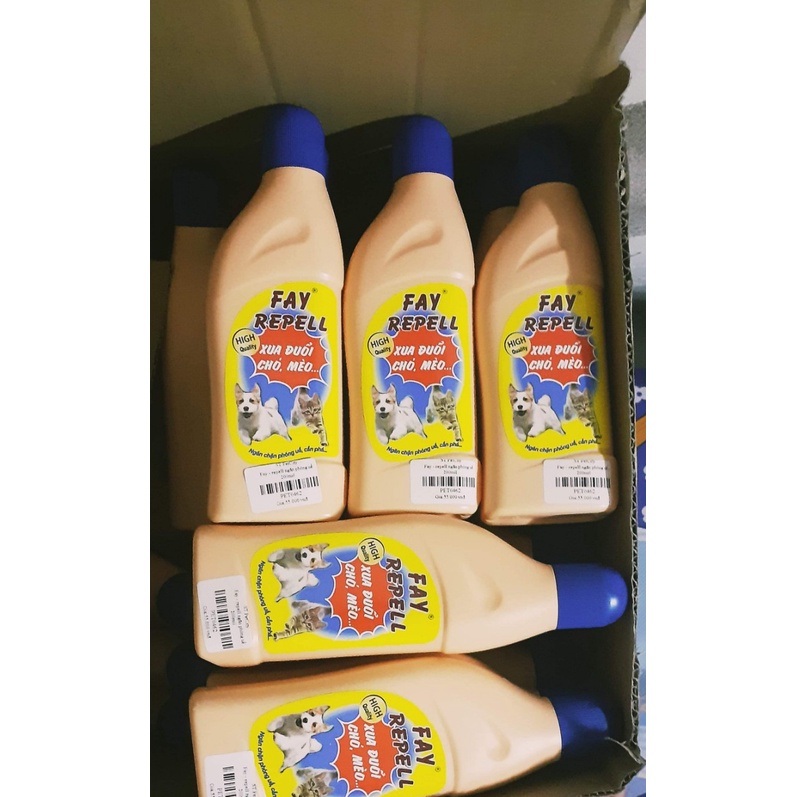 Fay Repell ngăn chặn chó, mèo phóng uế bừa bãi, cắn phá đồ đạc, xua đuổi chó mèo 200ml