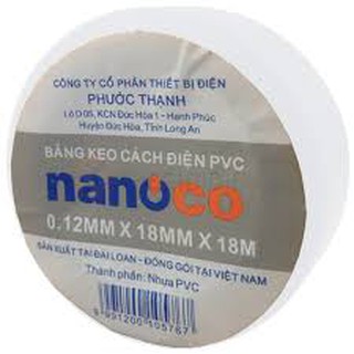 Combo Băng keo điện màu trắng hiệu Nano con đại bàng 20YARD