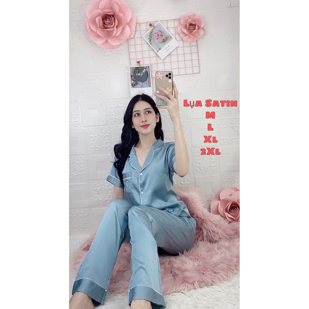 HOT - HOT - HOT - HÀNG MỚI VỀ PIJAMA LỤA SATIN CAO CẤP DÀI TAY NGẮN VIỀN TRẮNG ĐƯỢC ƯA CHUỘNG NHẤT 2020 | BigBuy360 - bigbuy360.vn