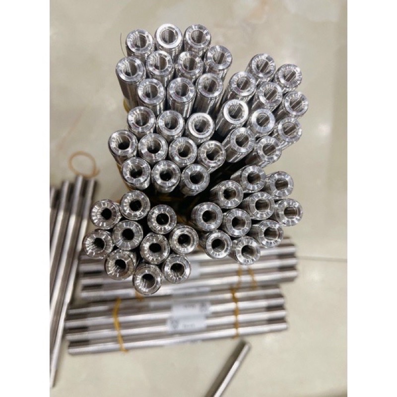 Trục Bánh Xe inox Sau Wave Gắn Pát Tăng Sên cực đẹp