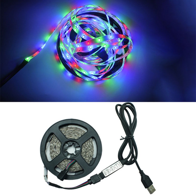 Đèn Dây LEDs RGB 5050 Trang Trí Phòng Ngủ, Decor Phòng - Điều Khiển bằng APP-Đèn Nháy Theo Nhạc, Dây Dài 5m