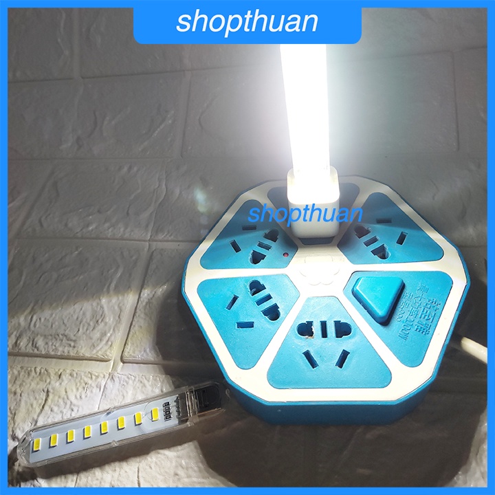 Đèn LED USB 8 bóng siêu sáng, tiện lợi mang theo, dành đọc sách, trang trí phòng