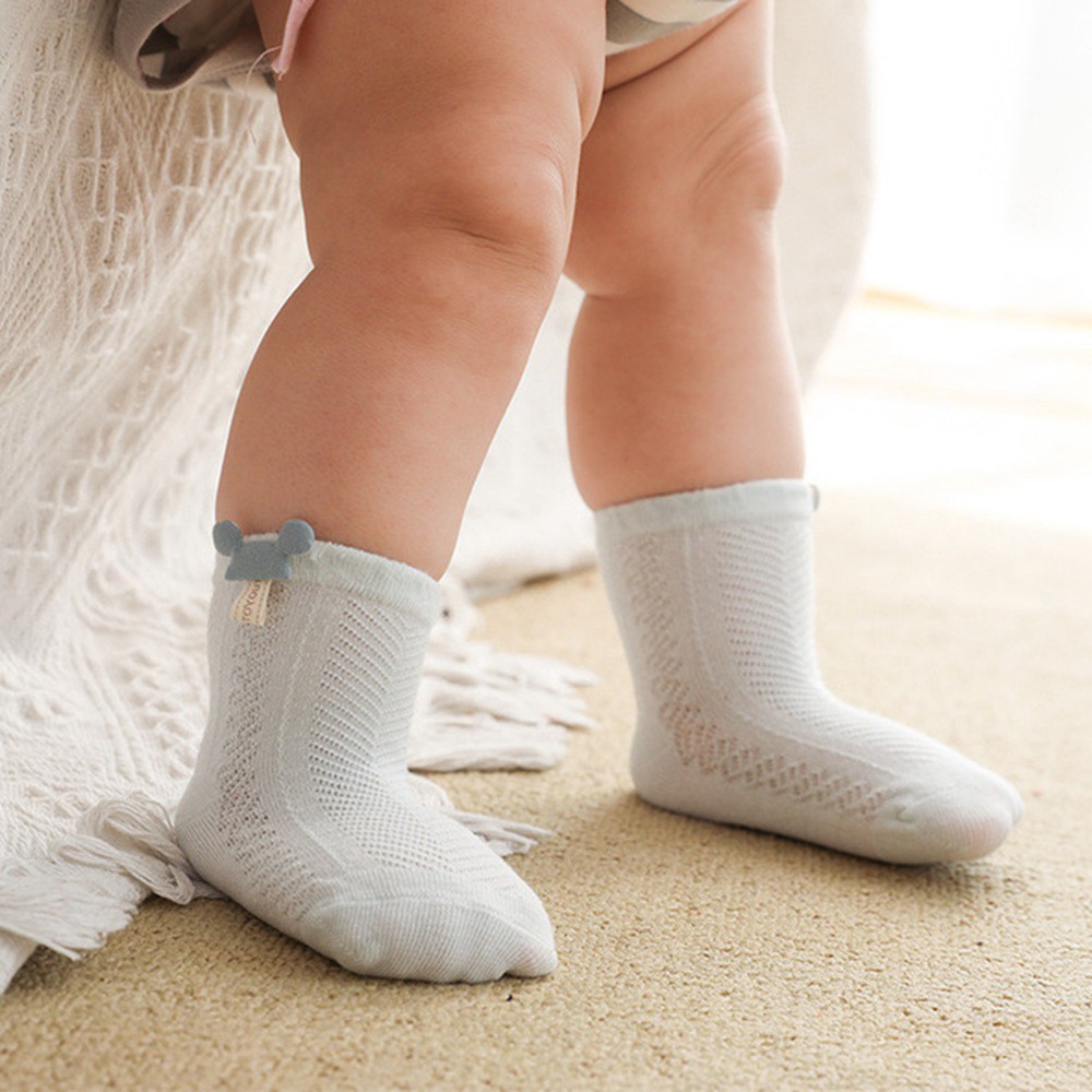 Tất cotton họa tiết chuột mickey cho bé 0-3 tuổi