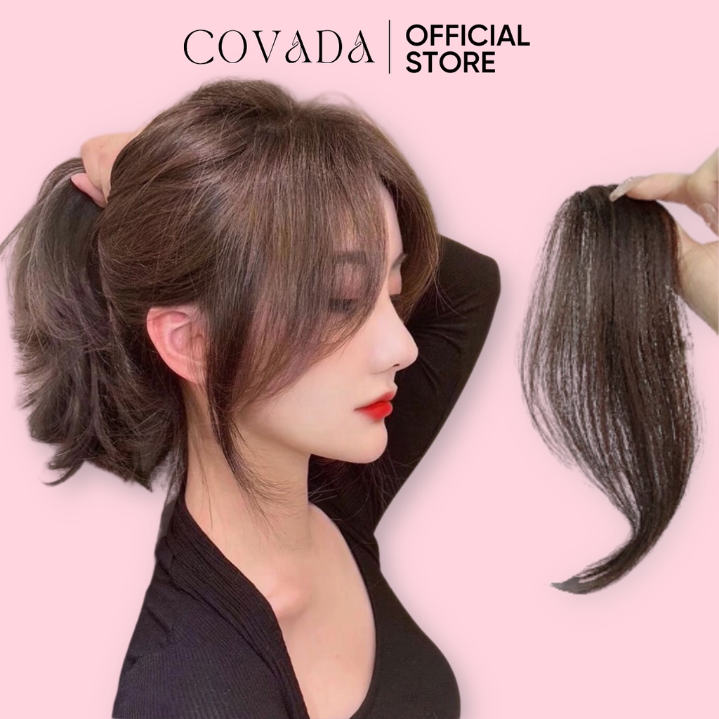 Tóc giả mái bay COVADA phong cách Hàn Quốc sang chảnh điệu đà cho nữ TG09