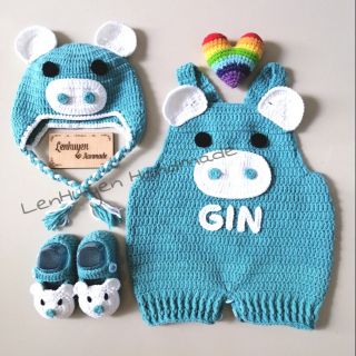 Set len handmade heo con xinh xắn