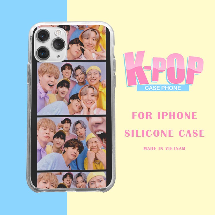 Case iphone BTS Bangtan Boys funny iPhone12promaxXS XR nữ 8plus mềm 7Plus X XR Xs Max 6 6s BLUBTS0692