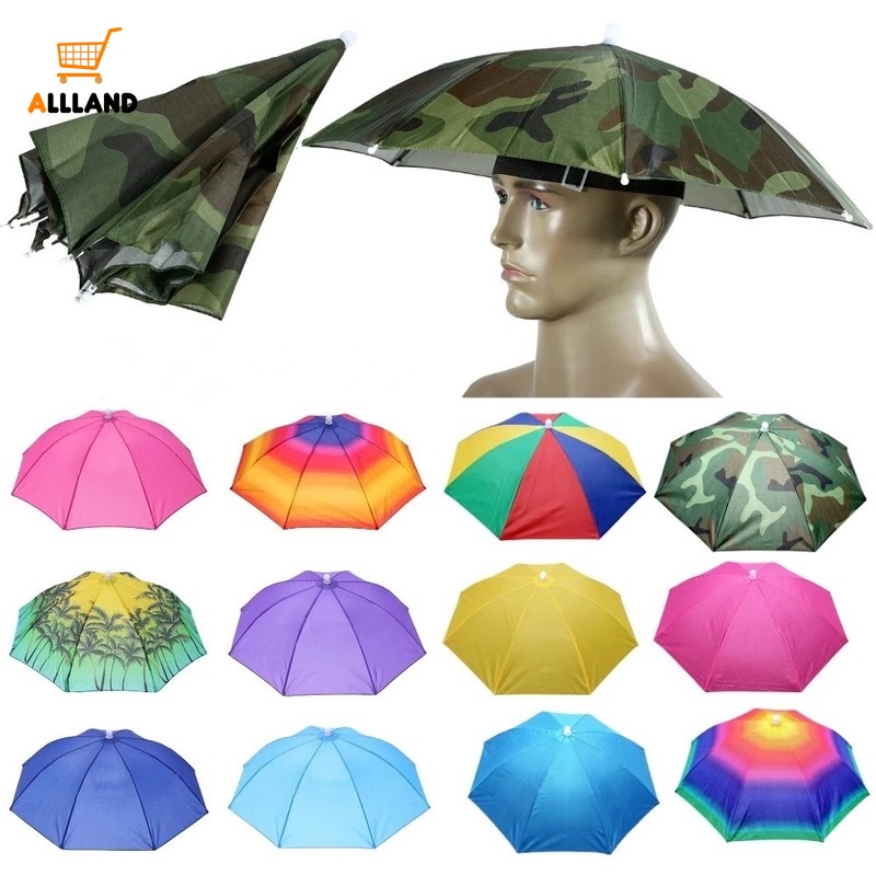 Dù Đội Đầu Chống Nắng Chống Thấm Nước Có Thể Gấp Gọn Dùng Khi Đi Cắm Trại Ngoài Trời