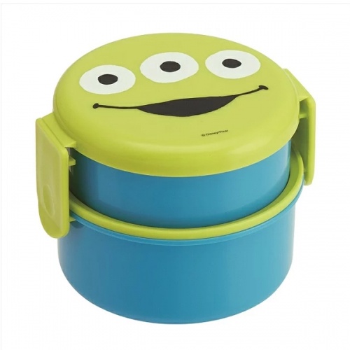 [Skater] Hộp Cơm Trưa Tròn 2 Tầng (Với Nĩa Nhỏ) /BENTO Totoro,H Hellokitty, Minion,Alien Disney Toy Story