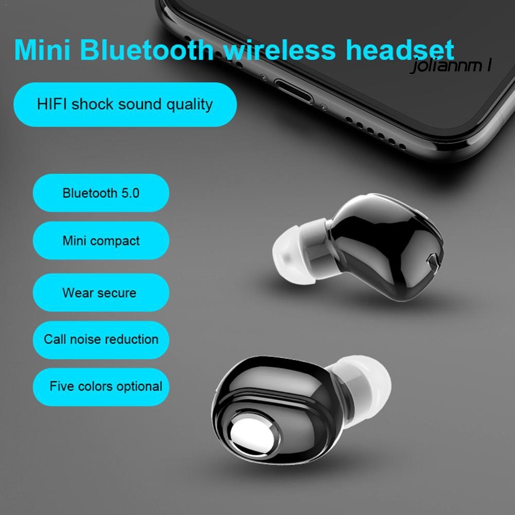 1 Tai Nghe Nhét Tai Bluetooth 5.0 Không Dây Mini L15