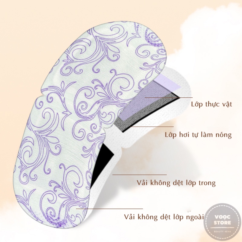 Mặt Nạ Xông Hơi Nóng Chườm Mắt Thư Giãn Giảm Mỏi Mắt Ngủ Ngon Gói 1 Miếng M027