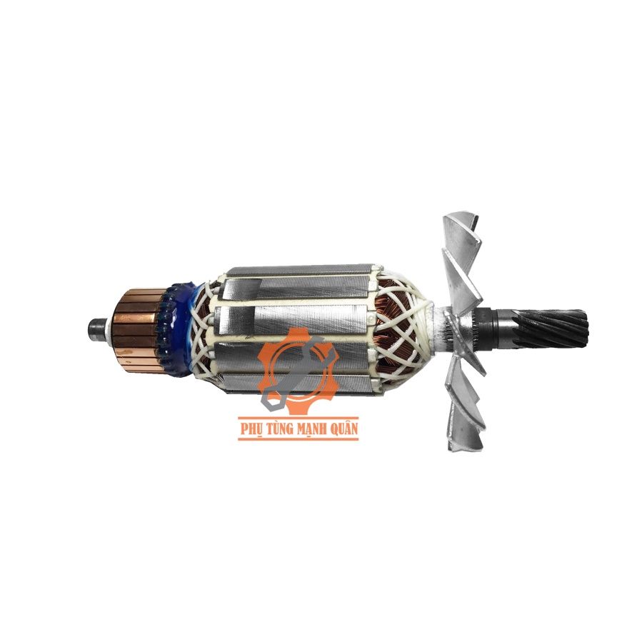 Rotor/ruột máy cưa gỗ Hitachi 11 răng thân 41 dài 158 tặng kèm chổi than tương ứng