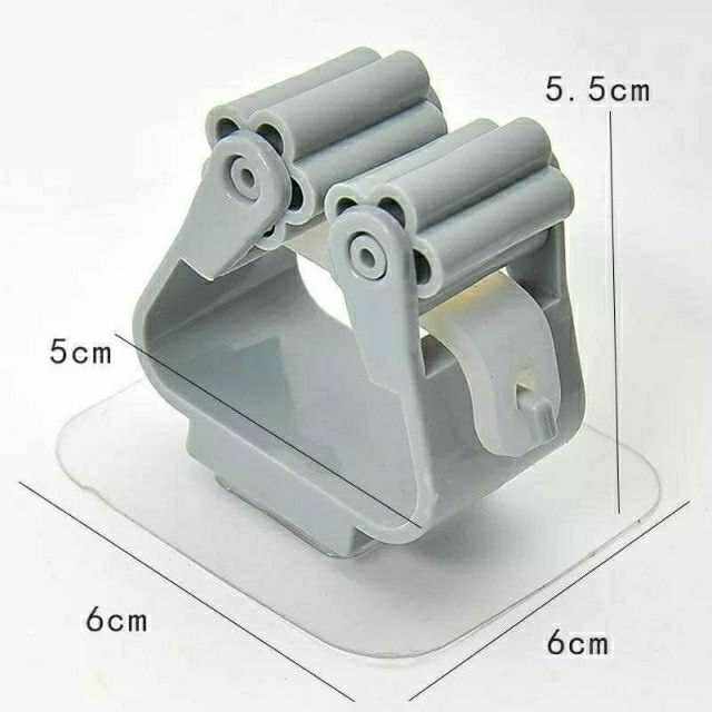 Móc kẹp chổi đa năng dán tường