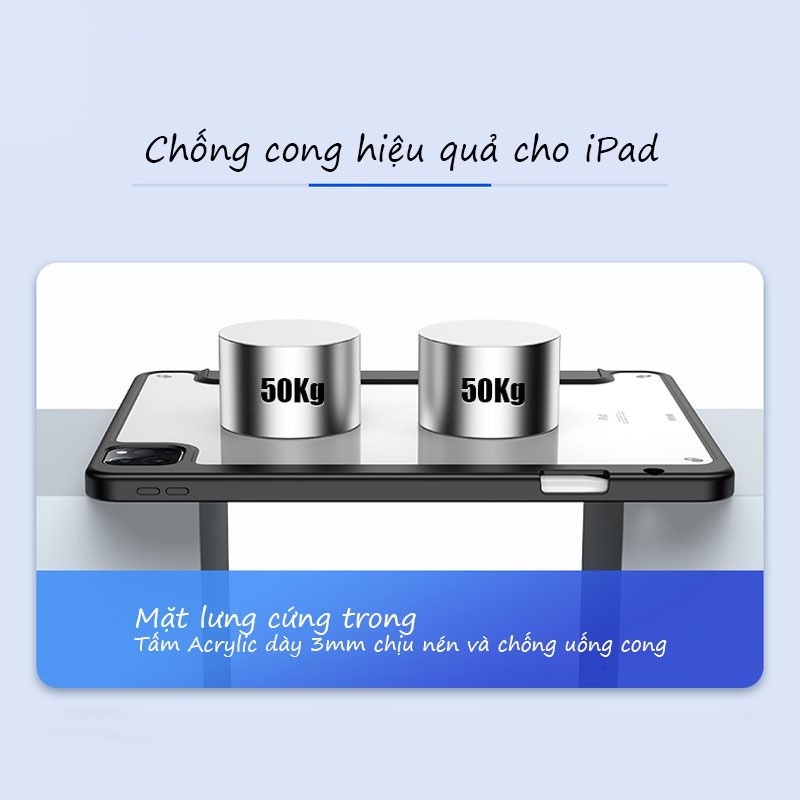 Ốp lưng Dux Ducis iPad Pro 12.9 inch  Kiểu bao da, Chống cong iPad, Nắp nam châm