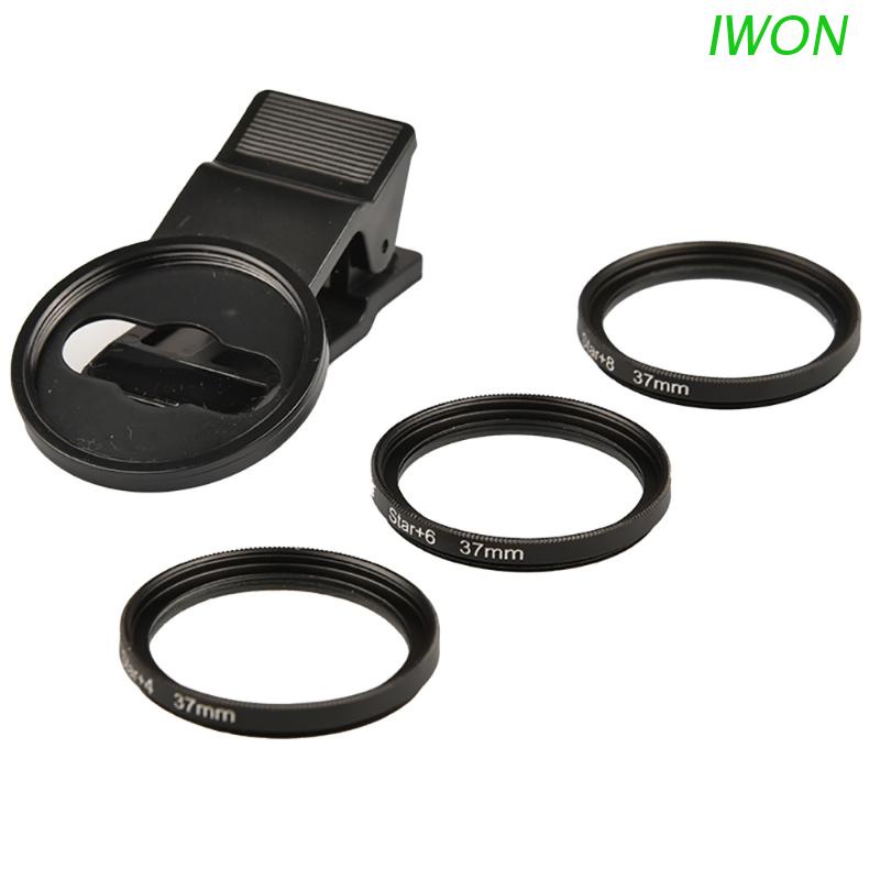 Ống kính lọc hiệu ứng ngôi sao 37mm 4/6/8 cho camera điện thoại