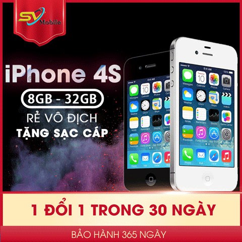 Điện thoại Iphone 4S - bộ nhớ 8G/16G quốc tế chính hãng apple, chỉ bán hàng chất, đánh giá 5*.