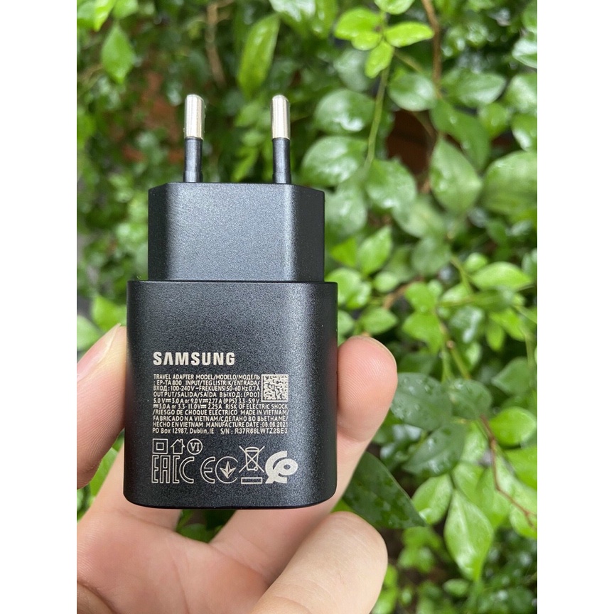 Bộ sạc nhanh Samsung 25W chính hãng Note 9, Note 10, Note 20, A71, A70, A80, A90, S20, S20+, S20 Ultra