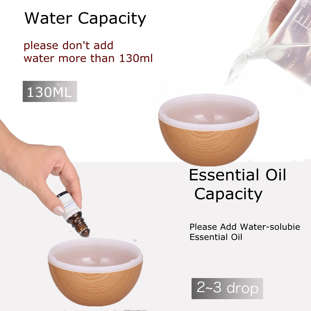 Máy Khuếch Tán Tinh Dầu Mini Có Đèn LED Tiện Dụng Cho Văn Phòng / Xe Hơi