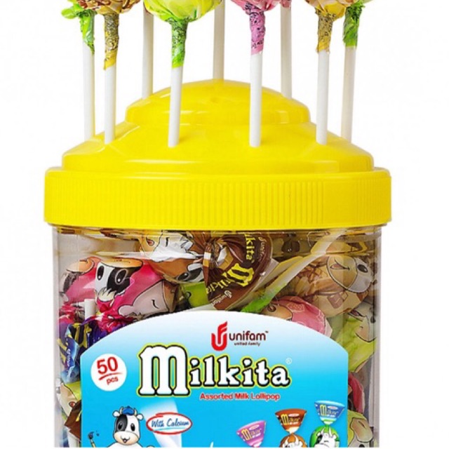 Kẹo Mút Sữa Con Bò Mikita 50 que