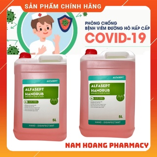 Xả Hàng (Chính Hãng) Dung Dịch Sát Khuẩn Tay Nhanh ALFASEPT- Can 5 Lít (Có Hóa Đơn Đỏ Công Ty)