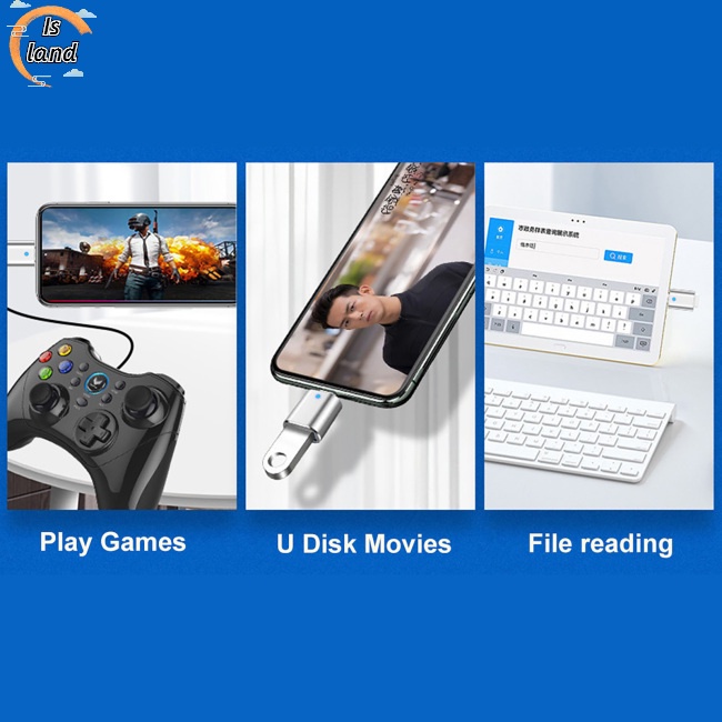 Đầu Đọc Thẻ Nhớ Chuyển Đổi Type-c Sang Usb 3.0 OTG Tiện Dụng