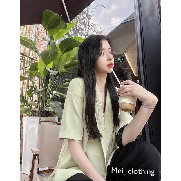[Ảnh thật/video] Áo Blazer cộc tay KHÔNG TÚI Quảng Châu hàng đẹp/ Vest nữ tông màu nhẹ nhàng | BigBuy360 - bigbuy360.vn