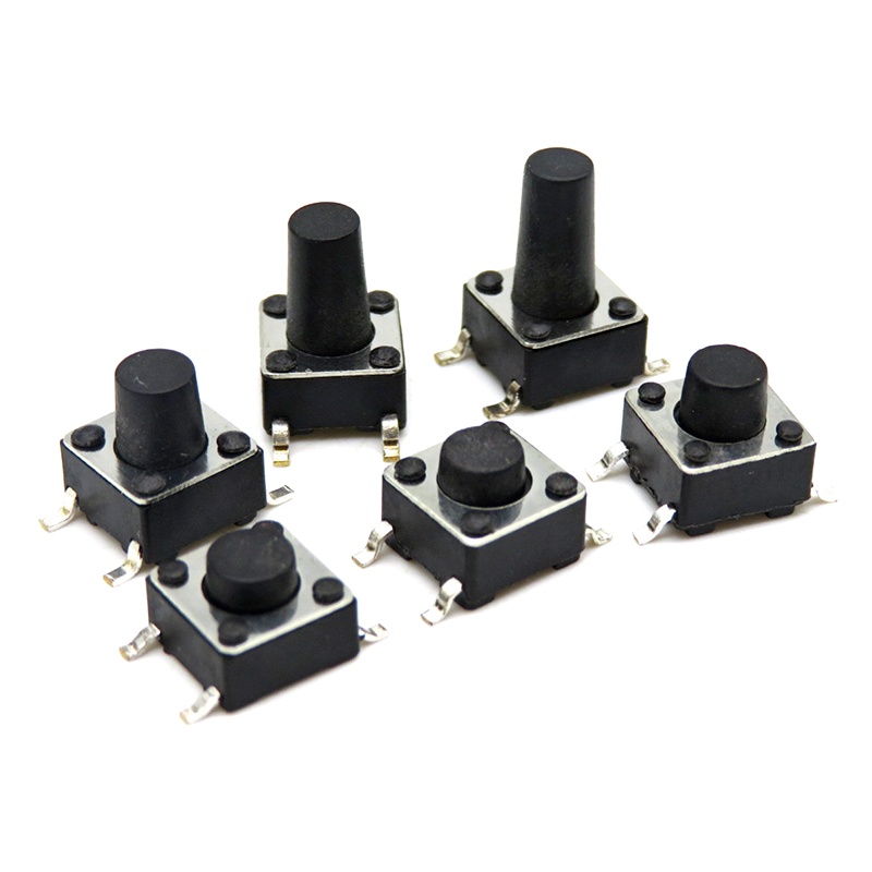 Set 50 Công Tắc Ấn smd 4pin 6x6x4.3 / 5 / 6 / 7 / 8 / 9 / 10 mm micro tact 0.5a 50v ibuw