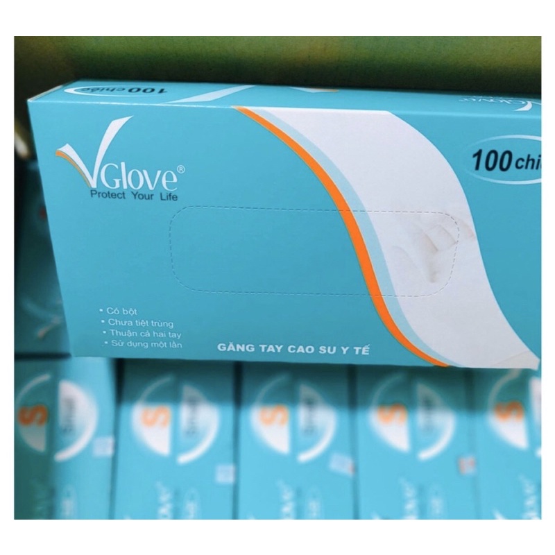 [Mã COSDAY -50K đơn 150K] (100pcs)Găng tay y tế CÓ BỘT Vglove Khải Hoàn | BigBuy360 - bigbuy360.vn