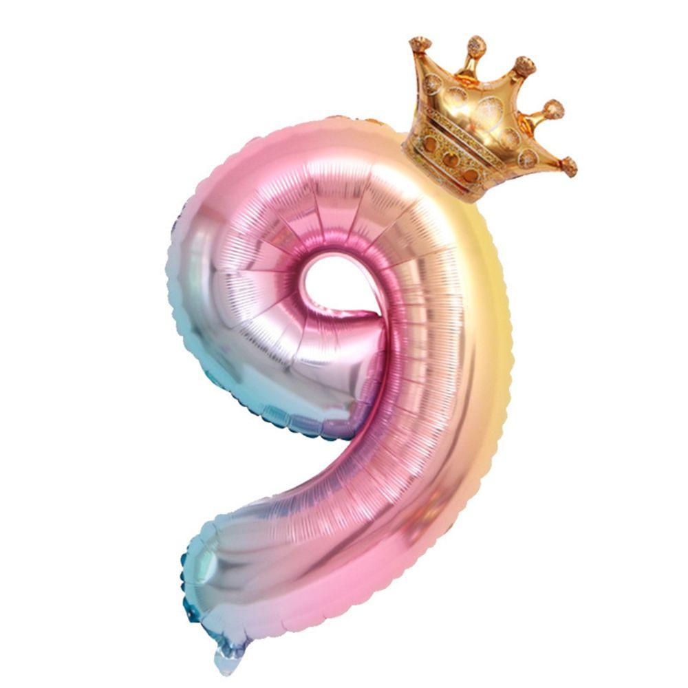 PINEVN Bong Bóng Nhôm Bơm Hơi Màu Gradient 32inch Mừng Năm Mới