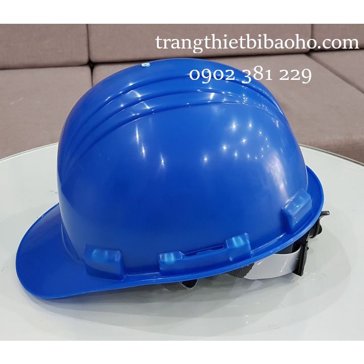 Nón bảo hộ lao động kiểu North HDPE màu xanh dương