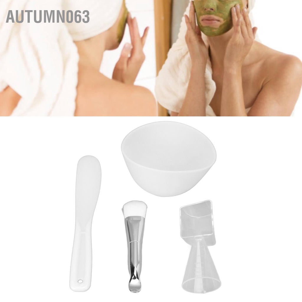 Autumn063 Bộ bát trộn mặt nạ bằng silicon