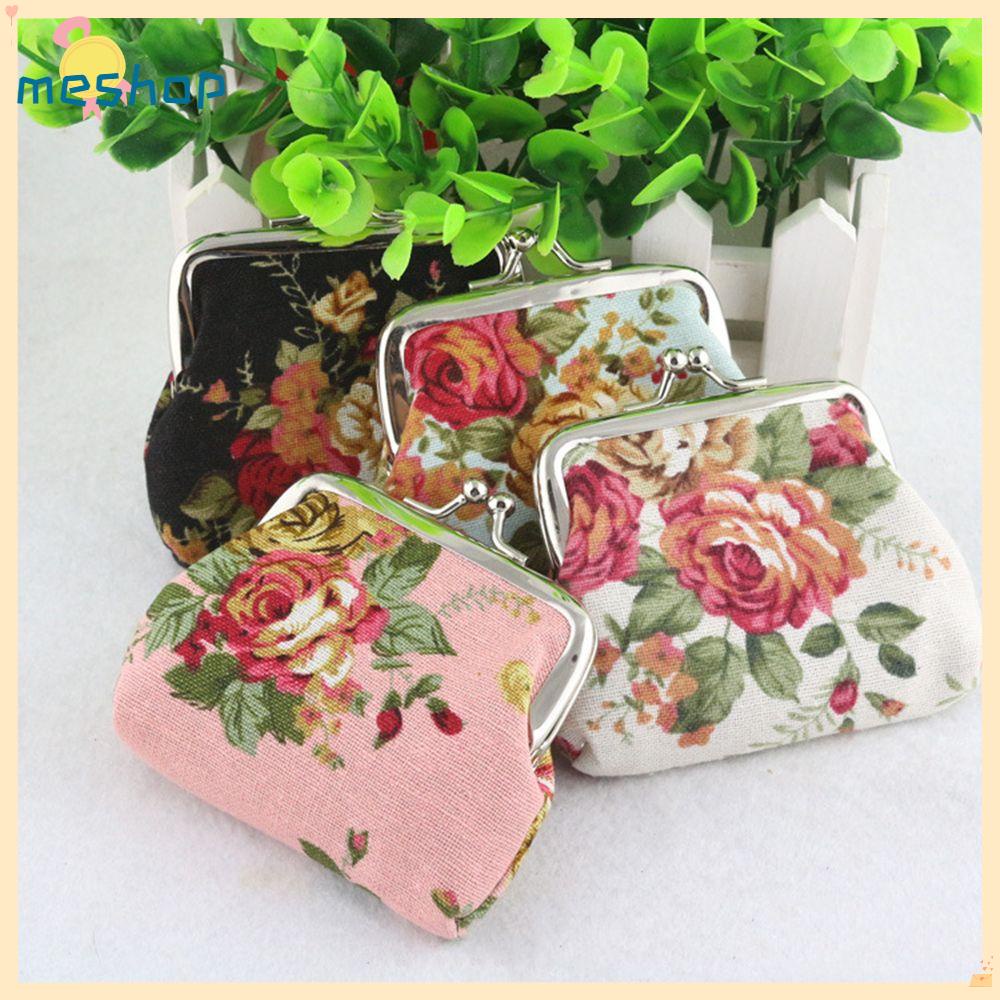 Ví Đựng Tiền Xu Mini In Họa Tiết Hoa Hồng Phong Cách Cổ Điển Dành Cho Nữ
