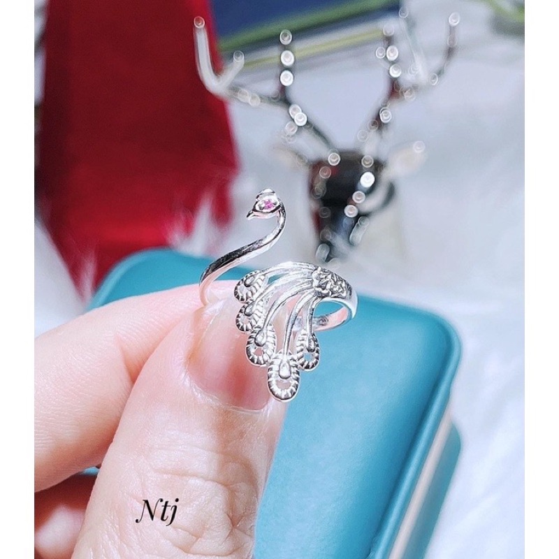 Nhẫn công bạc ta cho nữ thời trang, mẫu siêu mới trình làng Mainomi Shop Bạc Xinh