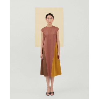 Mauve - tricolor dress đầm phối 3 màu